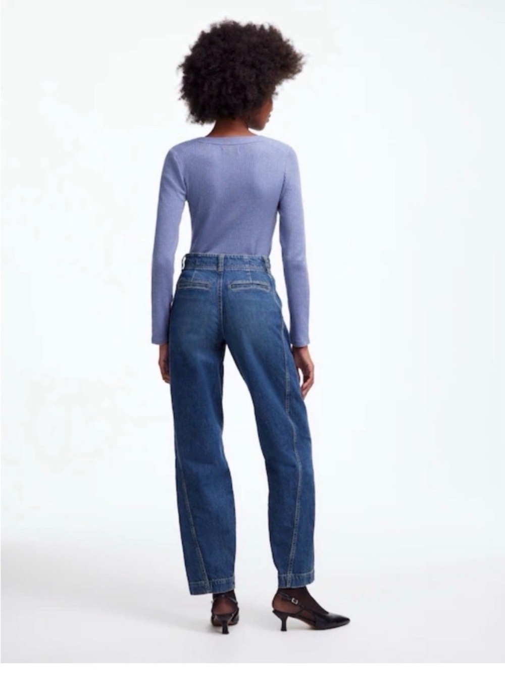 MADEWELL Seamed Tapered High Rise Straight Leg Jeans Size 24 New!! - Picture 3 of 7